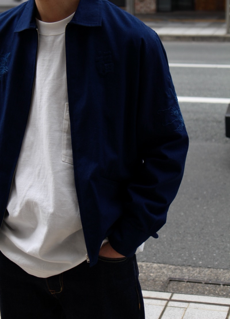 BLUE BLUE JAPAN インディゴソフトツイル フジトサクラジャパジャン