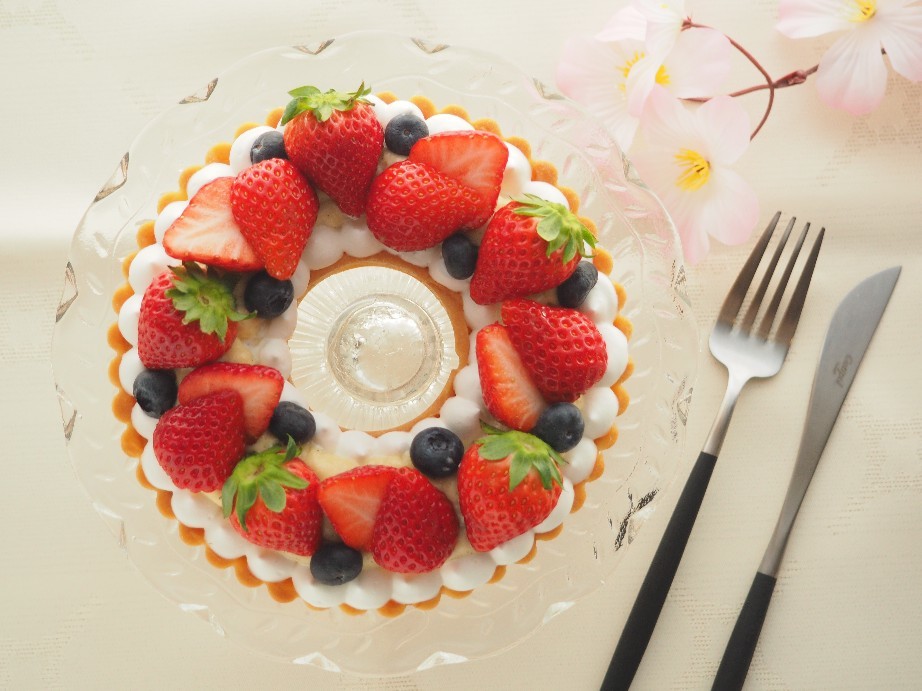 いちごのリースタルト♡_e0396940_23121296.jpg