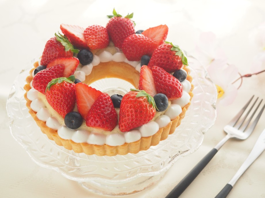 いちごのリースタルト♡_e0396940_23123222.jpg