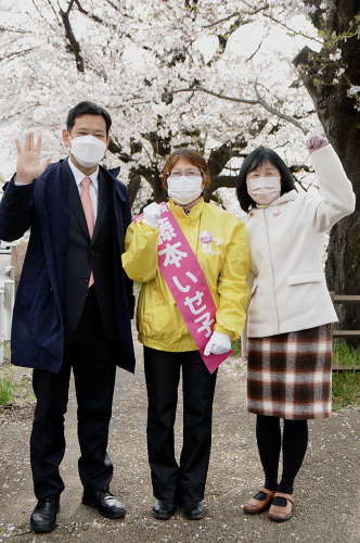 清瀬市議補選 藤本いせ子候補 最後の訴え_b0190576_21003016.jpg