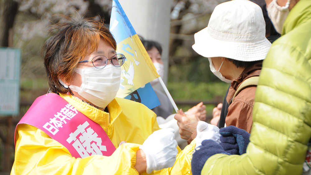 清瀬市議補選 藤本いせ子候補 最後の訴え_b0190576_21054474.jpg