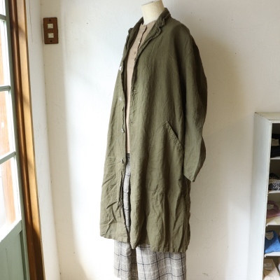 フランスタイプ リネンコート 再入荷しました_f0325437_14111569.jpg
