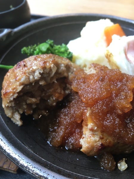 大森そば処柏庵でランチ　今週のランチ和風ハンバーグ_b0417696_22165269.jpeg