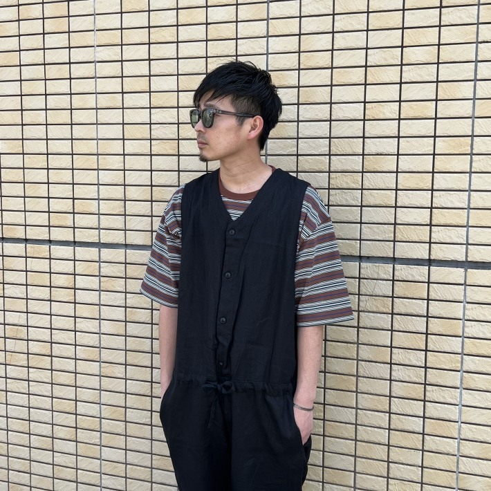 nasngwam ATELER ALL in ONE リネン つなぎ サイズM Nasngwam “ATELIER ALL IN ONE” - Tribeca