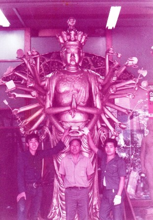 ハワイ製 木製彫刻 1974年製 ハワイ製 木製彫刻 1974年製