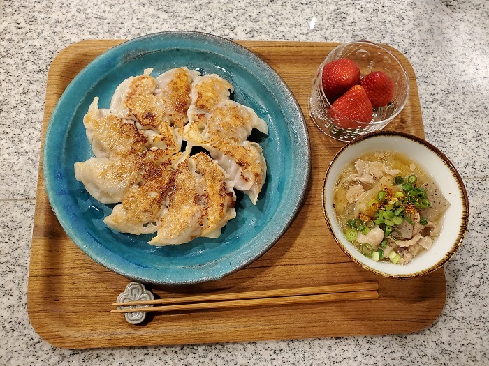 家ごはん 柚子白菜 漬物 入り焼き餃子 Baby Good Night