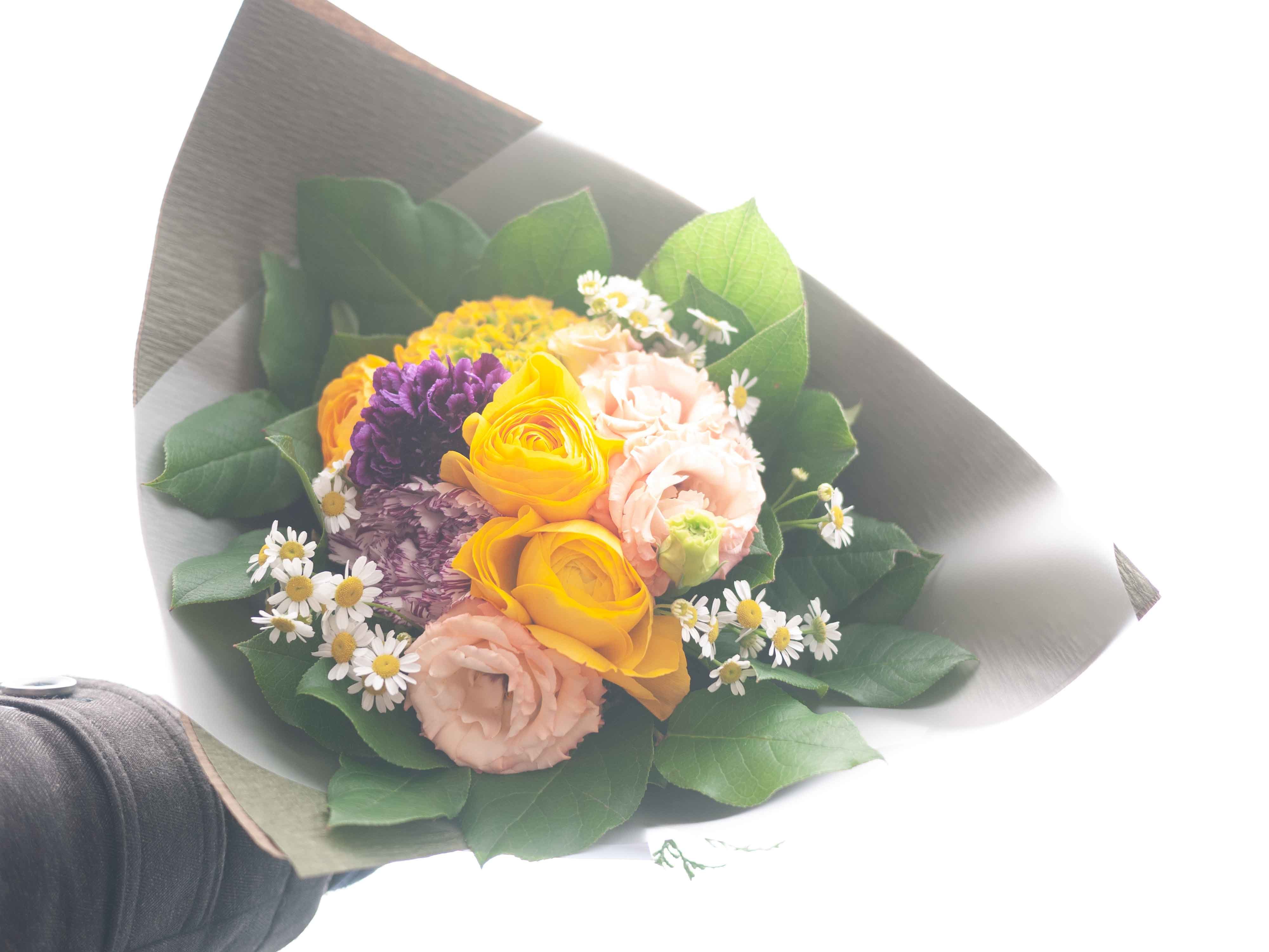 お礼の花束 22 04 05 札幌 花屋 Mell Flowers