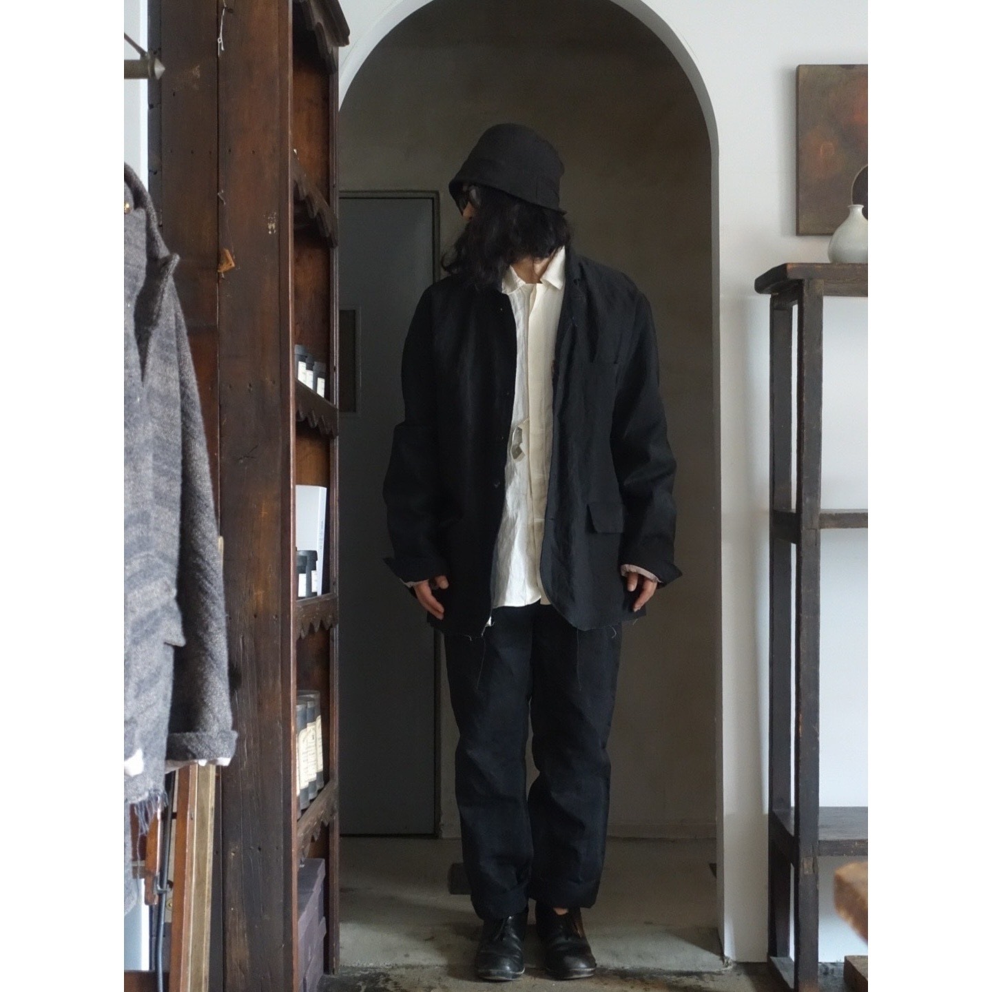 cottle リーフヴェイン リバーシブルジャケット LEAF VEIN ZEN JACKET / BLACK VEIN – COTTLE WEB SHOP
