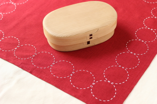 まん丸模様のお弁当クロス_f0354014_20104365.jpg