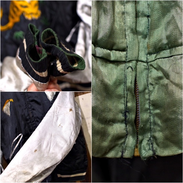 1950s Japanese Souvenir Jacket / 50年代 スカジャン 龍 虎 鷹