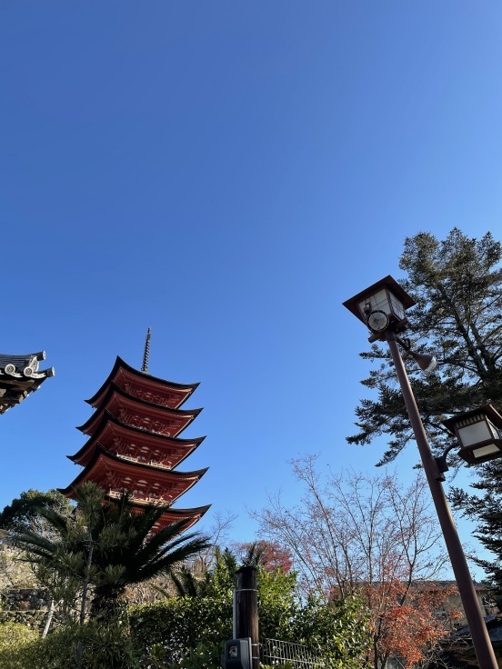 世界文化遺産『厳島神社』の末社・豊国神社の五重塔からの眺め_f0023333_22110279.jpg