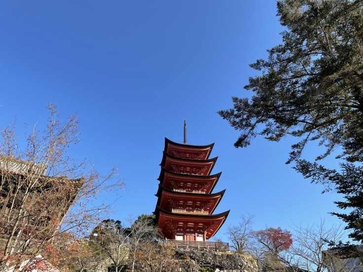 世界文化遺産『厳島神社』の末社・豊国神社の五重塔からの眺め_f0023333_22110294.jpg