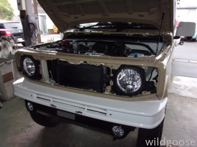 JB64Wジムニー バンパー修理中(*ˊૢᵕˋૢ*)_c0213517_11044789.jpg