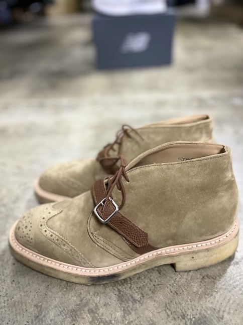 「残り1足」 Tricker’s 当店別注:W Crape SOLE ★★_d0152280_13311422.jpeg