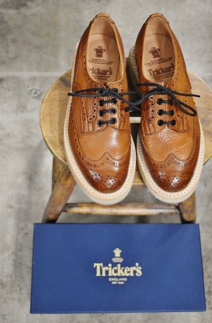「残り1足」 Tricker’s 当店別注:W Crape SOLE ★★_d0152280_14015605.jpg