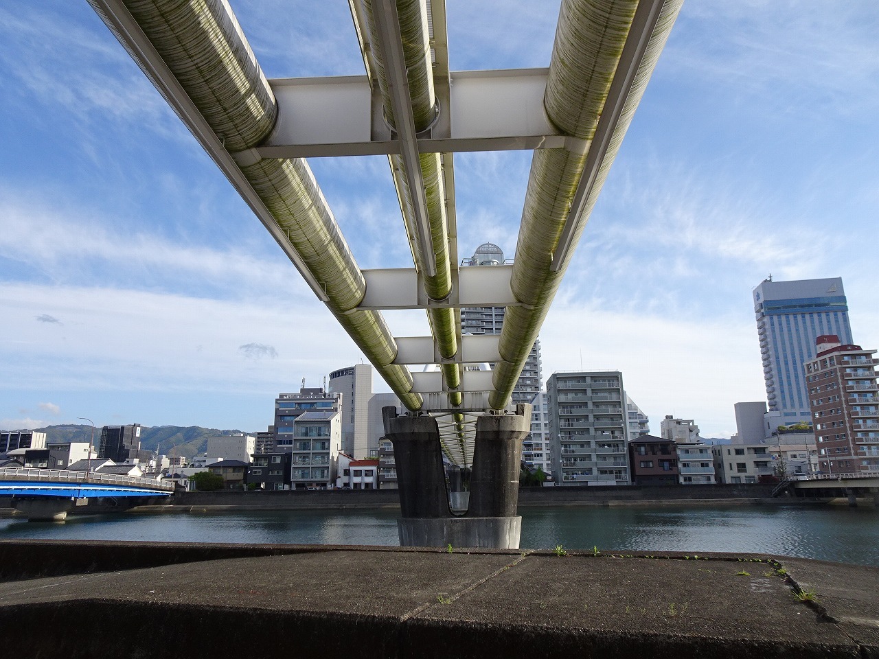 鏡川 高知市 に架かる橋 1 3 下流域 茶凡遊山記