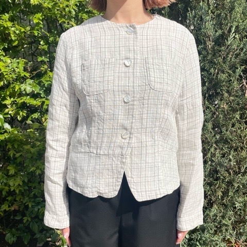 fig London 》 chic LINEN sailor tsunagi & ジャケット : l fig London 》 chic LINEN sailor tsunagi & ジャケット : l