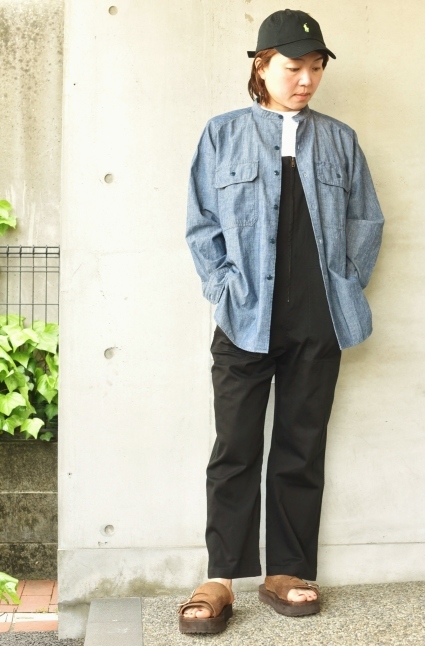 KHA:KI UNISEX:男女兼用 BIG Chambray SHIRTS_d0152280_21412357.jpg