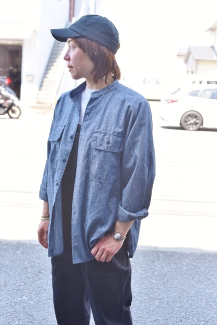 KHA:KI UNISEX:男女兼用 BIG Chambray SHIRTS_d0152280_21441834.jpg