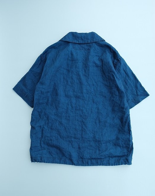 *A VONTADE / Indigo Linen Pullover Shirts S/S_d0163644_13473127.jpg