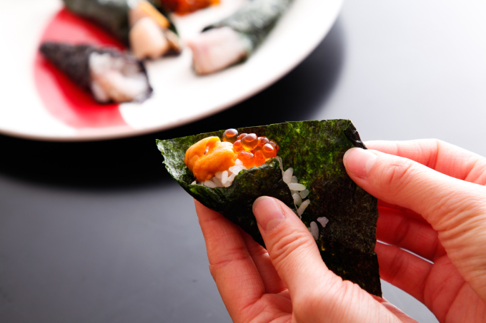 《三七十の味》新鮮なネタを手巻き寿司で満喫♪_d0135908_15521582.jpg