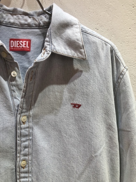 「DIESEL ディーゼル」新作シャツドレスとプリントTシャツ入荷です。_c0204280_12380837.jpg