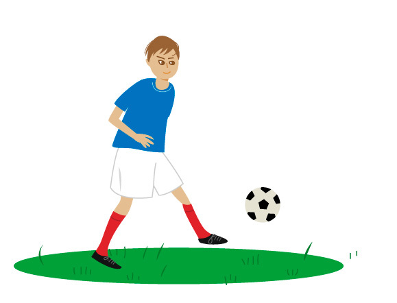 イラスト サッカー少年 日々是イラスト