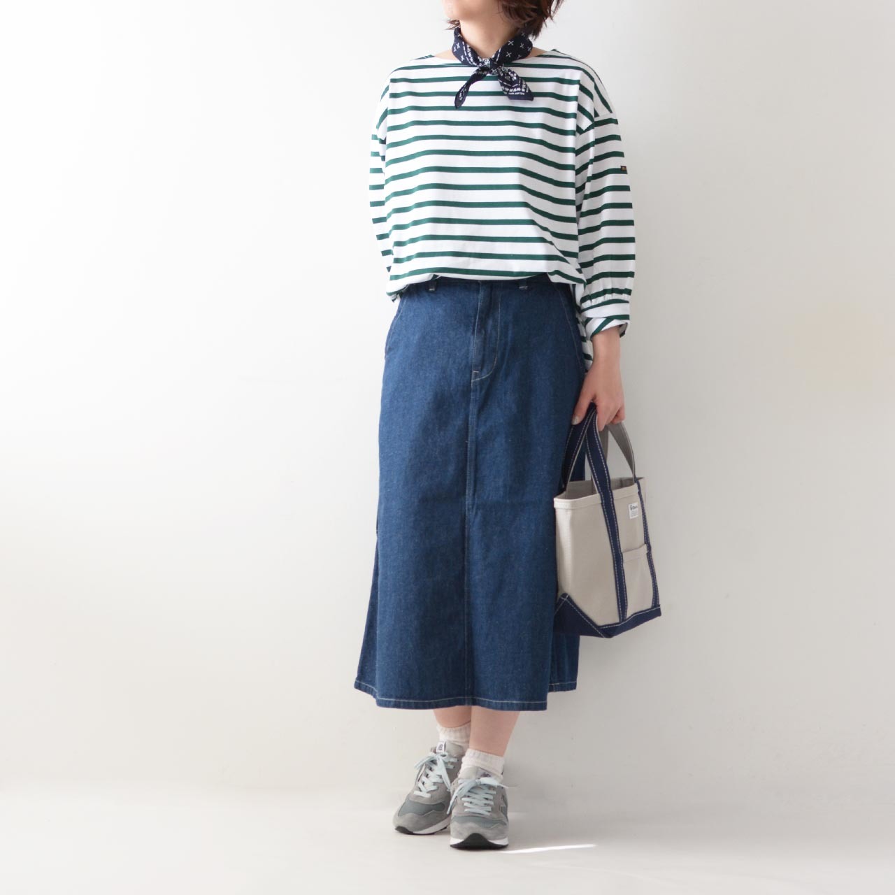 DANTON [ダントン] COTTON TWILL FLARE SKIRT DENIM [DT-F0010 NDM]_f0051306_11184415.jpg