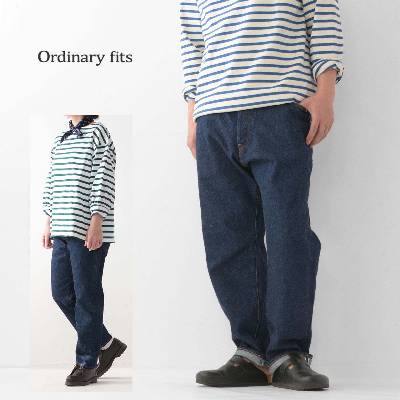 ordinary fits [オーディナリーフィッツ] LOOSE ANKLE DENIM / ONE WASH [OF-P1080W]_f0051306_08163130.jpg