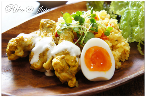 スパイス香るチキンビリヤニ風炊き込みごはん_c0103827_13173583.jpg