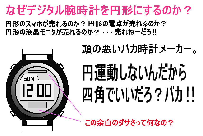 【時計メーカー】 なぜデジタル腕時計を円形にするのか？_b0406855_05482372.jpg