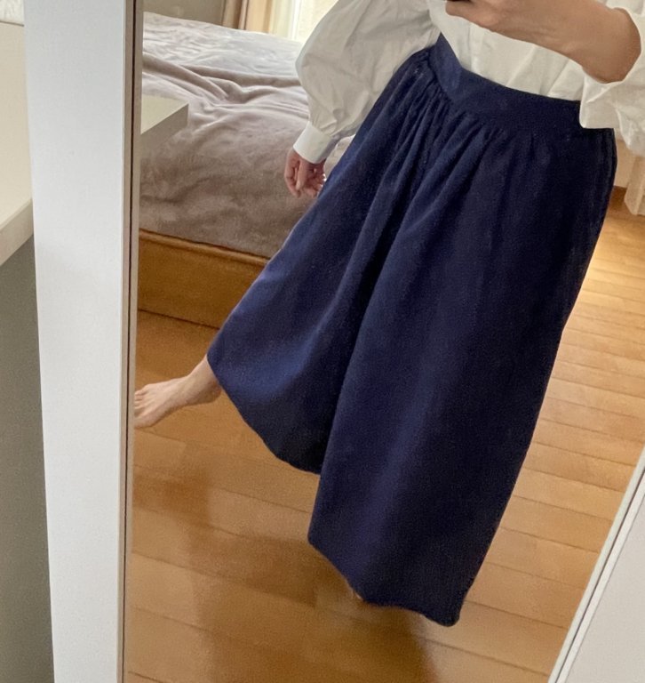 リバティをアクセントにしたリネンエプロン＆誕生日の嬉しいサプライズ_f0023333_22483400.jpg