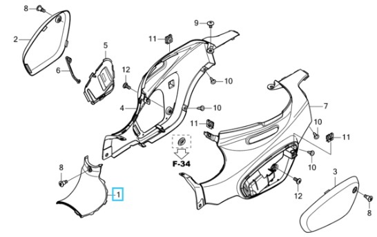 新型クロスカブ（ＪＡ６０）用レッグシールドセット！ : バイクの横輪