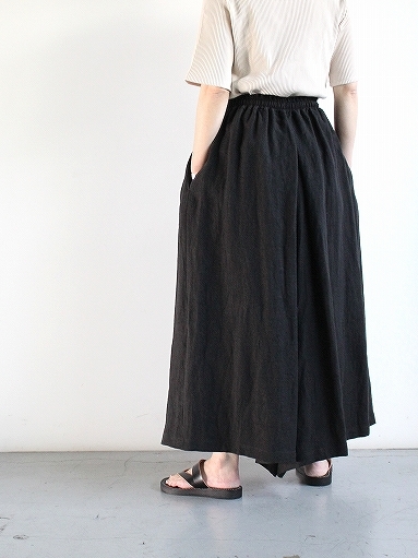 blurhms　Linen Twill 3way Wide Culotte / Black_b0139281_17273544.jpg