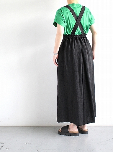 blurhms　Linen Twill 3way Wide Culotte / Black_b0139281_17290410.jpg