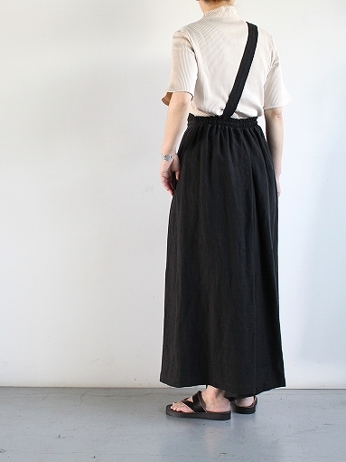 blurhms　Linen Twill 3way Wide Culotte / Black_b0139281_17290475.jpg