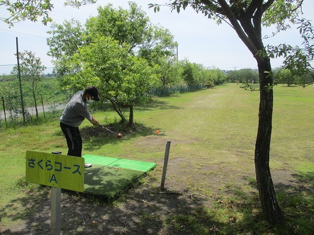 五月晴れの下、富士パークゴルフ場で2回目のパークゴルフ体験_f0141310_07580120.jpg