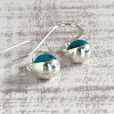 《WEB SHOP》ターコイズ ピアス (フック)_f0155891_16444166.jpg