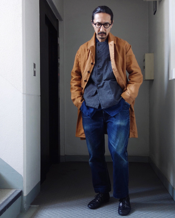7月の製作予定 / classic artisanal heavylinen coat_e0130546_14294783.jpg