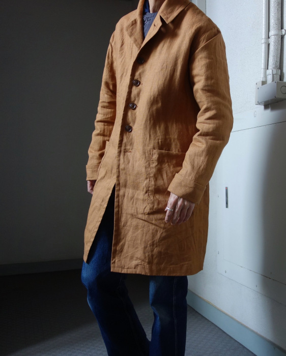 7月の製作予定 / classic artisanal heavylinen coat_e0130546_14321501.jpg