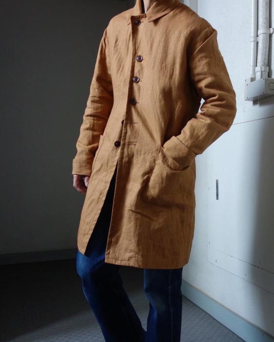 7月の製作予定 / classic artisanal heavylinen coat_e0130546_14331512.jpg