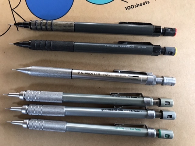 愛用のシャープペンシルと筆記具_e0397389_10395691.jpeg