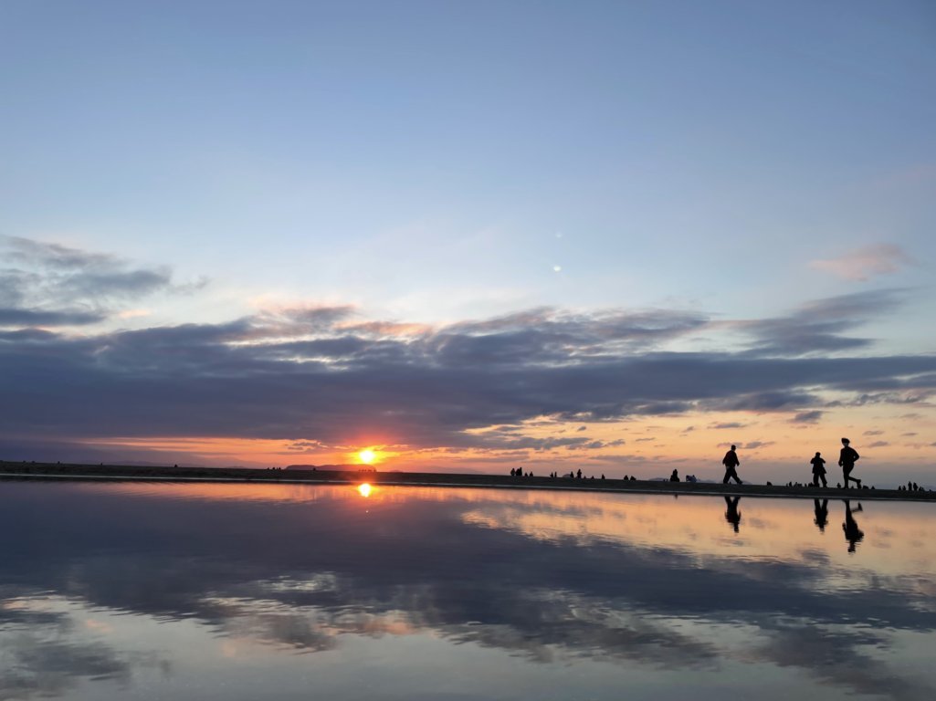 美しい夕日がSNSで話題の『父母ヶ浜』へ。天空の鏡が最高に美しい眺めでした！_f0023333_21503978.jpg