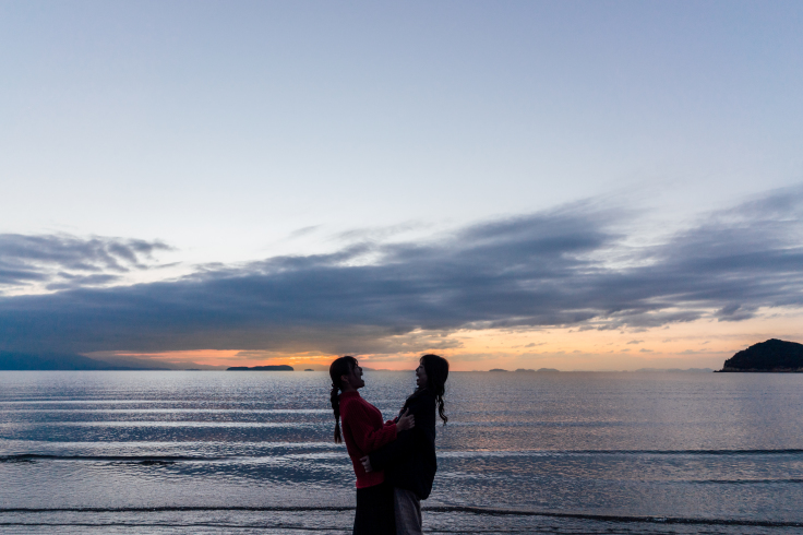 美しい夕日がSNSで話題の『父母ヶ浜』へ。天空の鏡が最高に美しい眺めでした！_f0023333_22010399.jpg
