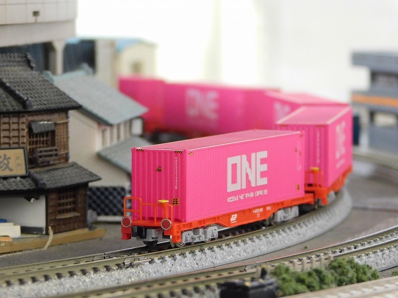 在籍貨車】 JR貨物 － コキ200形 × ONEコンテナ : げ～じN