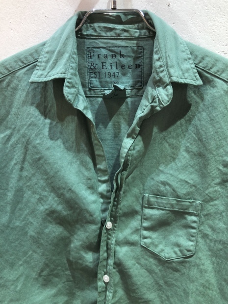 １枚あると便利な「Frank＆Eillen フランクアンドアイリーン」のシャツ3型入荷です。_c0204280_14193932.jpg