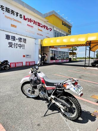 レッドバロン大津店へ Samとバイクとpastime