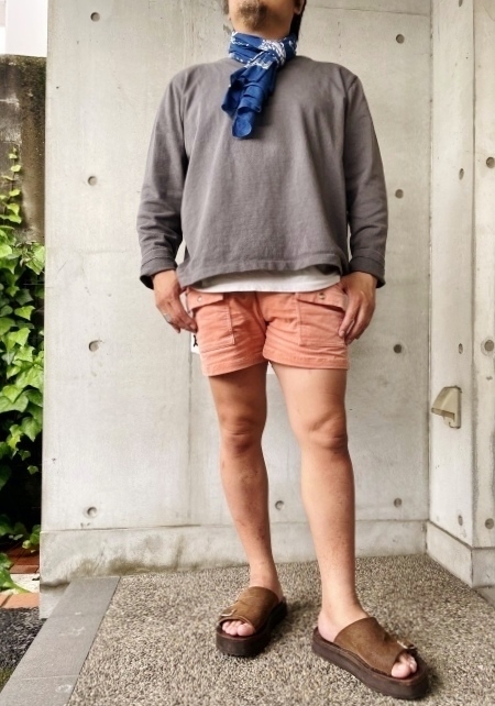 「経年変化」其の① Felco 当店別注カラー CORDUROY BUSH SHORTS_d0152280_20131655.jpeg