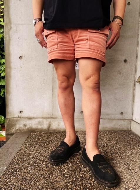 「経年変化」其の① Felco 当店別注カラー CORDUROY BUSH SHORTS_d0152280_20133450.jpeg