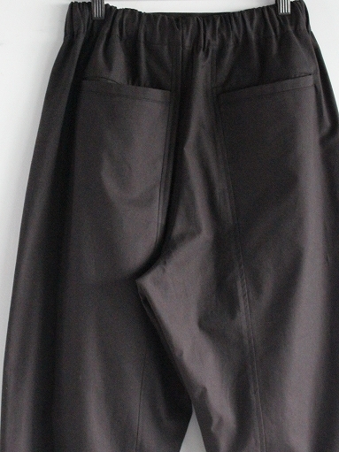 THE HINOKI　OG Cotton Twill 3Tuck Elastic Pants / CHARCOAL BLACK_b0139281_09564131.jpg